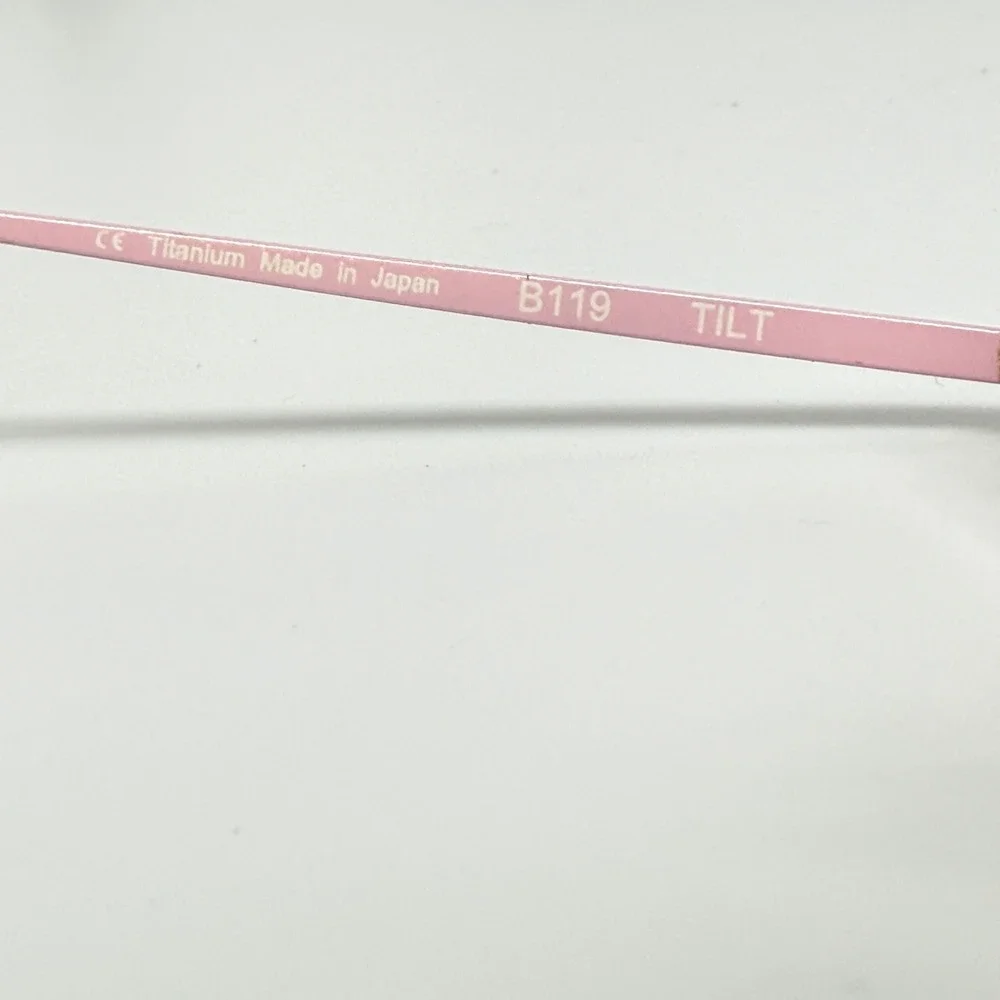 Anne et Valentin B119 Tilt Titanium Eyeglasses Frames Made in Japan‎ Pink 21446